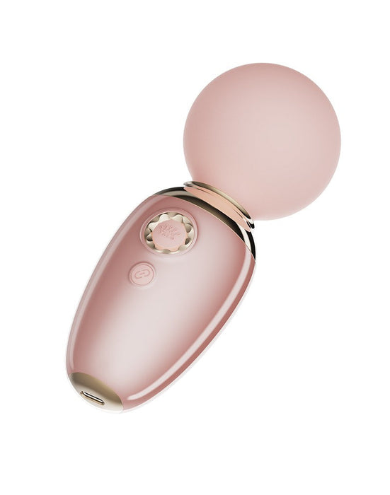 Zalo - Ava - Verwarmende Mini Wandvibrator met App bediening - Lichtroze-Erotiekvoordeel.nl