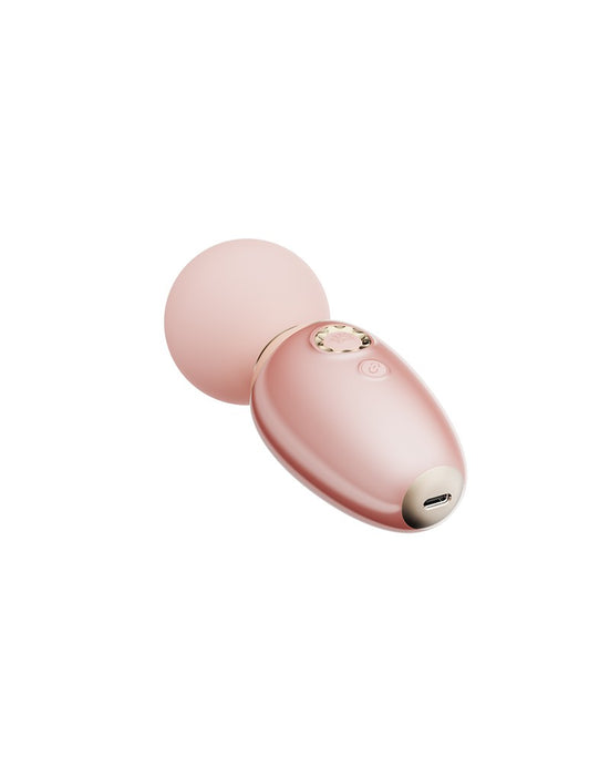 Zalo - Ava - Verwarmende Mini Wandvibrator met App bediening - Lichtroze-Erotiekvoordeel.nl