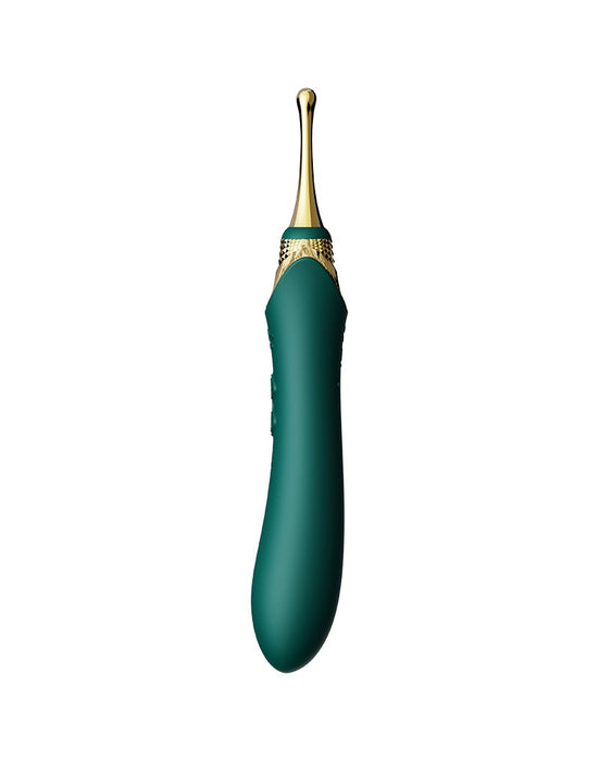 Zalo - Bess 2 - Verwarmde Pinpoint Clitoris Vibrator- Met Extra opzetstukken - Smaragdgroen-Erotiekvoordeel.nl