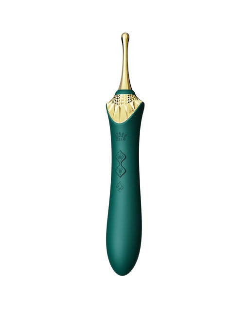 Zalo - Bess 2 - Verwarmde Pinpoint Clitoris Vibrator- Met Extra opzetstukken - Smaragdgroen-Erotiekvoordeel.nl