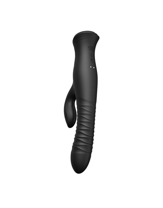 Zalo - Mose - Stotende Tarzan Vibrator - Thrusting Rabbit Vibrator - Zwart-Erotiekvoordeel.nl