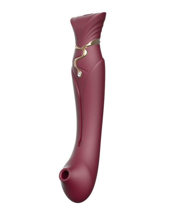 Zalo - Queen - PulseWave G-spot Vibrator - Robijnrood-Erotiekvoordeel.nl