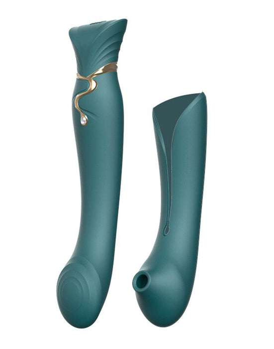 Zalo - Queen - PulseWave G-spot Vibrator - Smaragd Groen-Erotiekvoordeel.nl