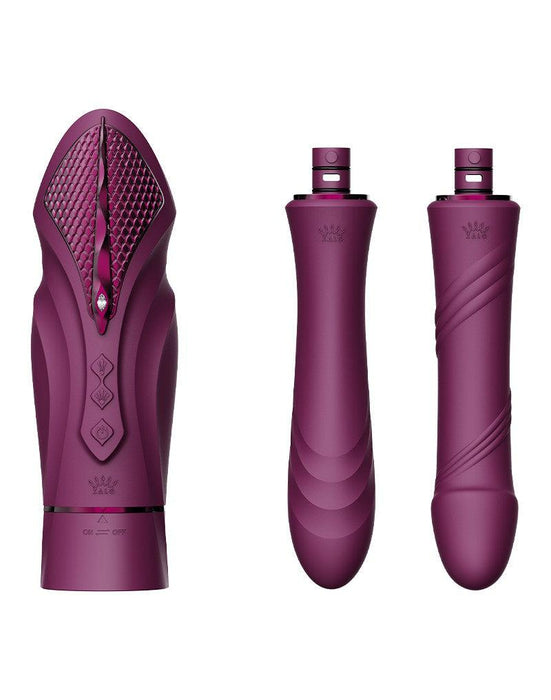 Zalo - Sesh - Verwarmende Stotende Vibrator met Afstandsbediening - Amethyst Paars-Erotiekvoordeel.nl