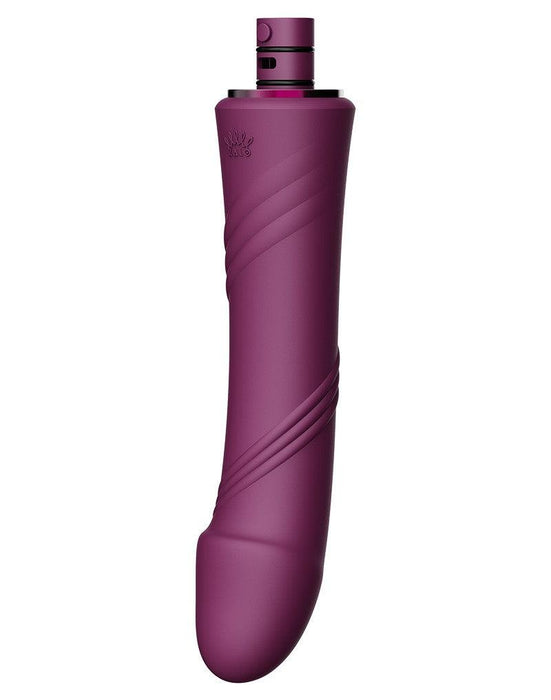 Zalo - Sesh - Verwarmende Stotende Vibrator met Afstandsbediening - Amethyst Paars-Erotiekvoordeel.nl