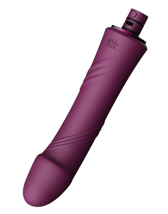 Zalo - Sesh - Verwarmende Stotende Vibrator met Afstandsbediening - Amethyst Paars-Erotiekvoordeel.nl