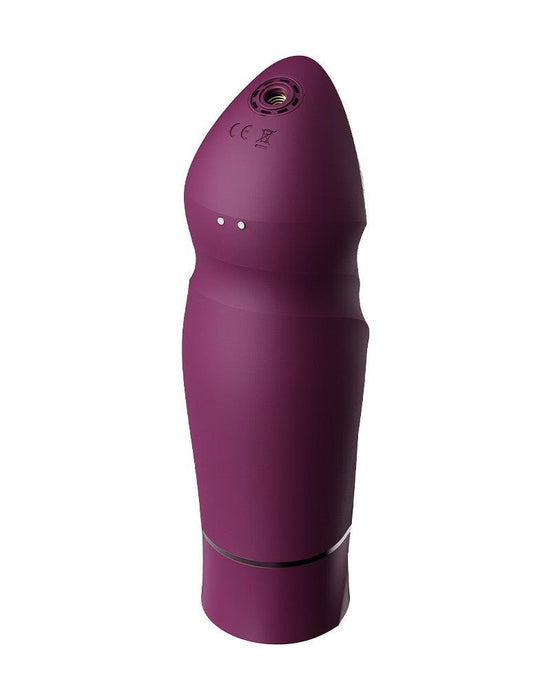 Zalo - Sesh - Verwarmende Stotende Vibrator met Afstandsbediening - Amethyst Paars-Erotiekvoordeel.nl