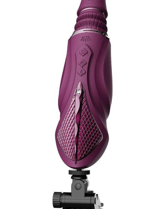 Zalo - Sesh - Verwarmende Stotende Vibrator met Afstandsbediening - Amethyst Paars-Erotiekvoordeel.nl