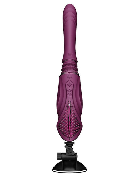 Zalo - Sesh - Verwarmende Stotende Vibrator met Afstandsbediening - Amethyst Paars-Erotiekvoordeel.nl