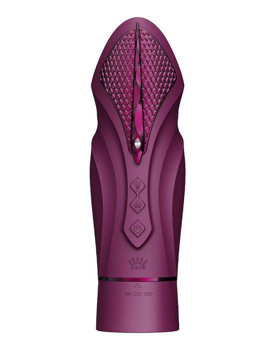 Zalo - Sesh - Verwarmende Stotende Vibrator met Afstandsbediening - Amethyst Paars-Erotiekvoordeel.nl