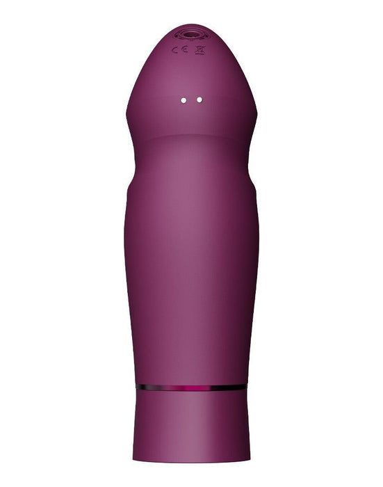 Zalo - Sesh - Verwarmende Stotende Vibrator met Afstandsbediening - Amethyst Paars-Erotiekvoordeel.nl