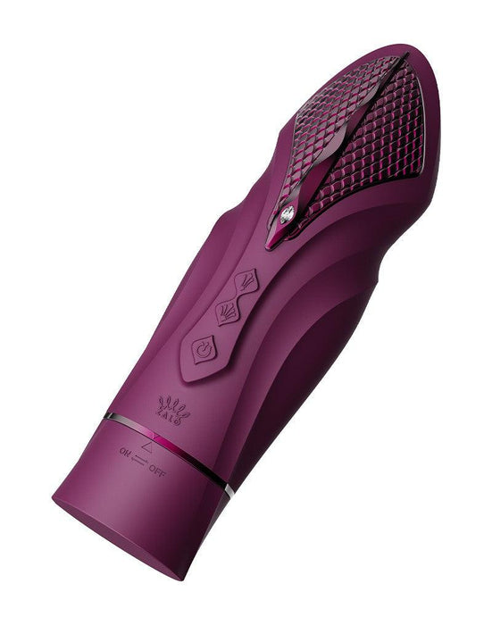 Zalo - Sesh - Verwarmende Stotende Vibrator met Afstandsbediening - Amethyst Paars-Erotiekvoordeel.nl