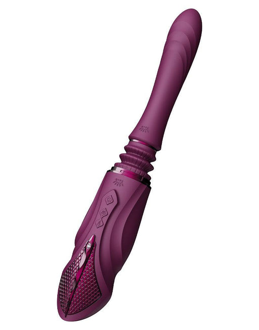 Zalo - Sesh - Verwarmende Stotende Vibrator met Afstandsbediening - Amethyst Paars-Erotiekvoordeel.nl