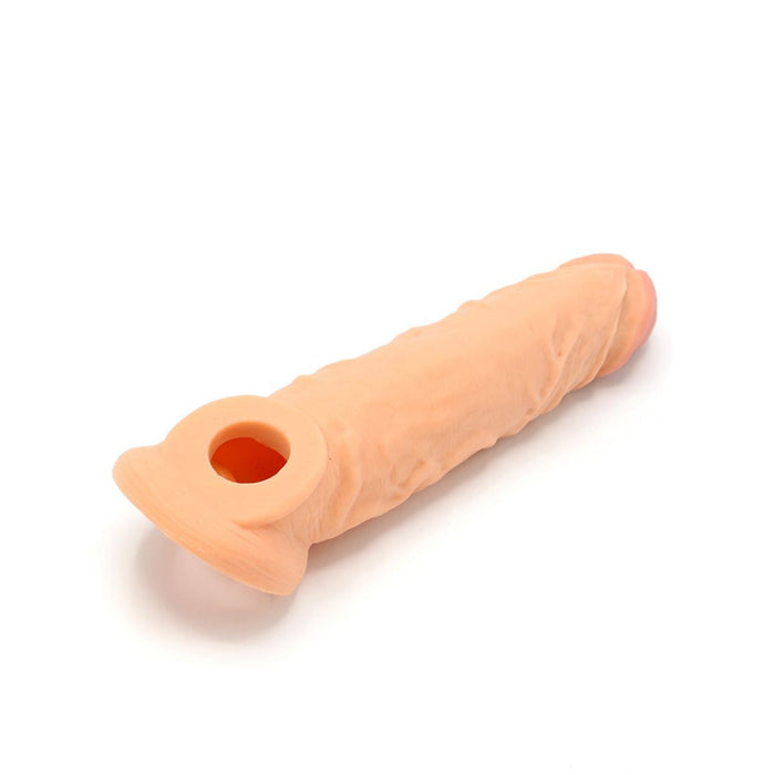 Kiotos - Penis Sleeve van 20 cm - Realistische sensatie - TPE - Lichte Huidskleur-Erotiekvoordeel.nl