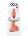 Pipedream - King Cock - Dildo met Balzak - 25,5 cm - Lichte Huidskleur-Erotiekvoordeel.nl