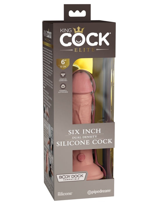 Pipedream - King Cock - Dual Density Dildo - 15 cm - Lichte Huidskleur-Erotiekvoordeel.nl