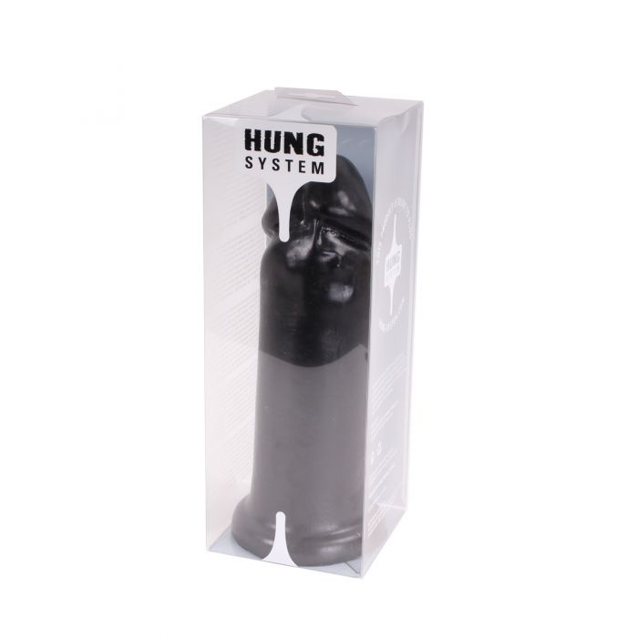 HUNG System - XXXL Dildo met Vac-U-Lock 25 cm - Zwart