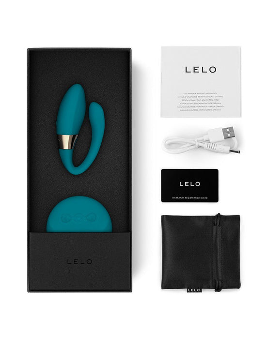 LELO - Tiani Duo Koppel Vibrator Met Afstandsbediening - Turquoise-Erotiekvoordeel.nl