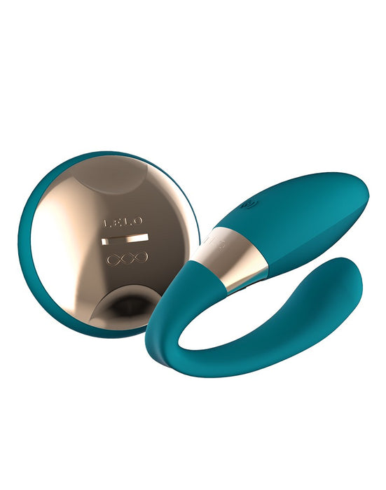 LELO - Tiani Duo Koppel Vibrator Met Afstandsbediening - Turquoise-Erotiekvoordeel.nl