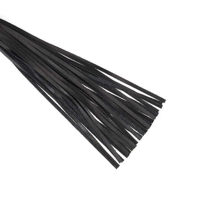 Liebe Seele - Black Bond - Bonded Leren Flogger - Eco-vriendelijk - Zwart-Erotiekvoordeel.nl