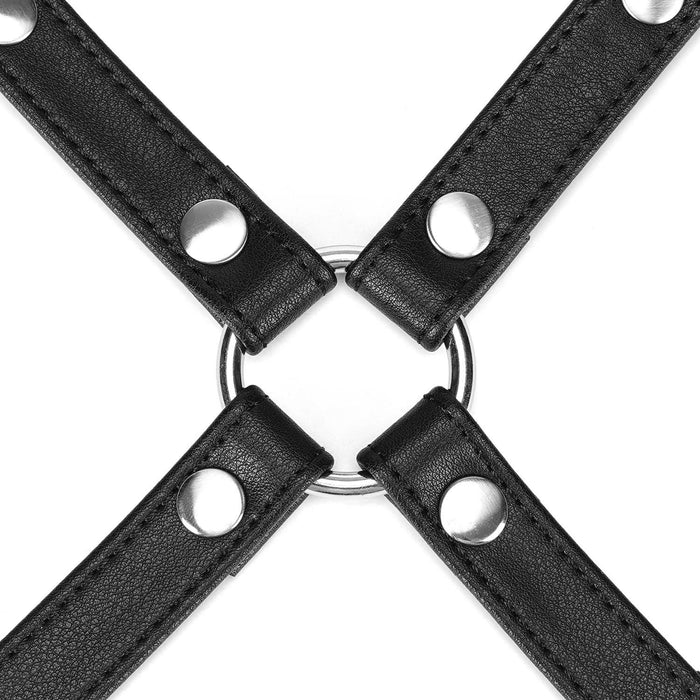 Liebe Seele - Black Bond - Bonded Leren Hogtie Bondage Connector - Eco-vriendelijk - Nikkelvrij - Zwart-Erotiekvoordeel.nl