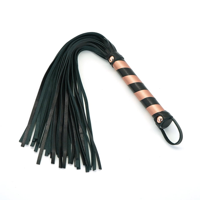 Liebe Seele - Rose Gold Memory Exclusieve Leren Flogger - Rosé Goud-Erotiekvoordeel.nl