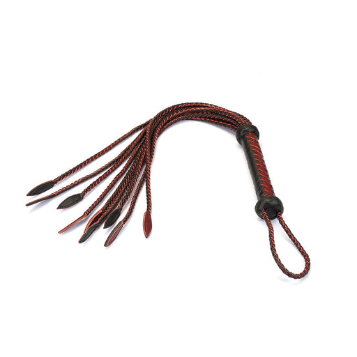 Liebe Seele - Wine Red/Dark Secret - Luxe Gevlochten Flogger - Cat-o-Nine Tails - Exclusief En Handgemaakt In Japan-Erotiekvoordeel.nl