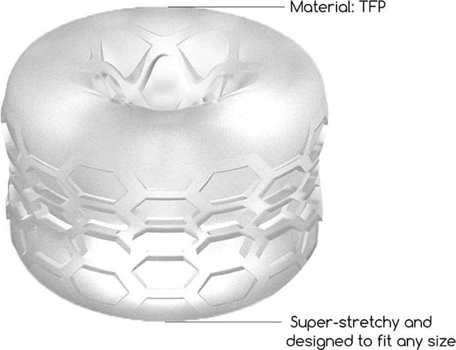 Sono - Reversible Textured Masturbator - TPE - Transparant-Erotiekvoordeel.nl